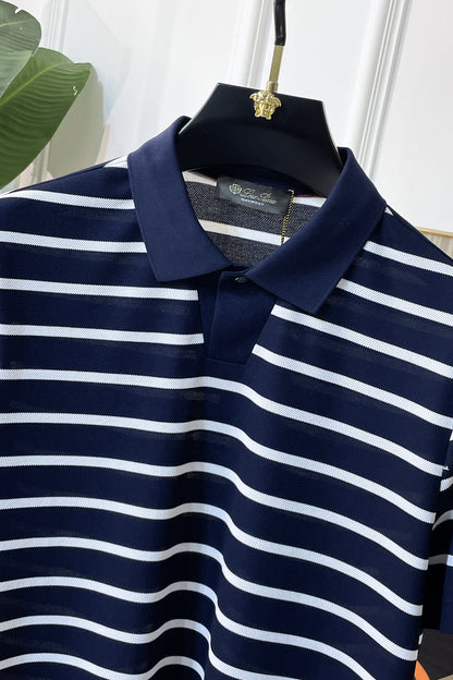 Loro Piana Mercerized Cotton Polo Shirt – Spring/Summer Collection – 2026SS