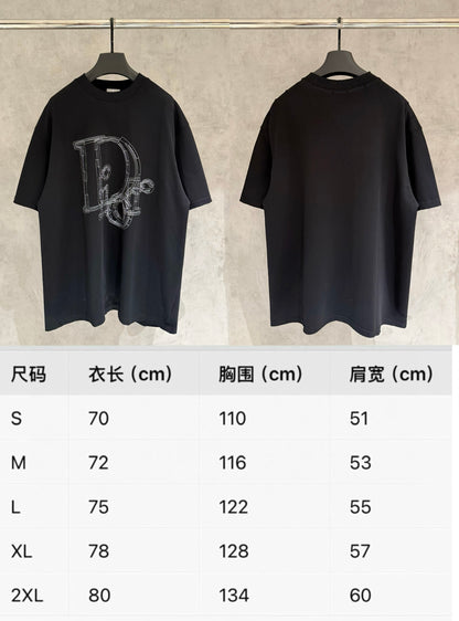 Dior Patchwork Embroidered T-Shirt – 2025 Collection