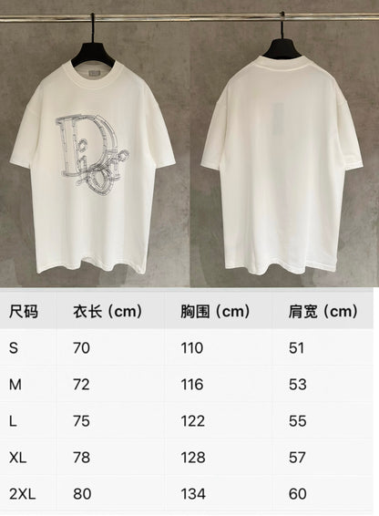 Dior Patchwork Embroidered T-Shirt – 2025 Collection