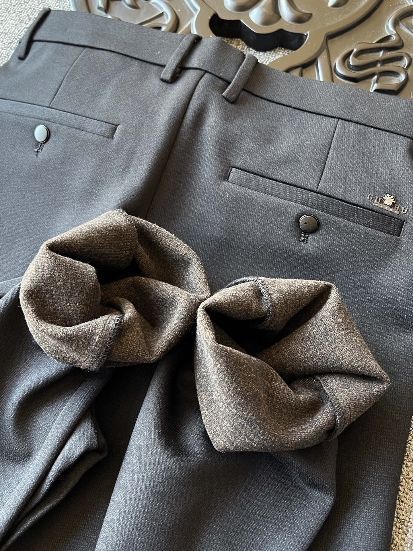 Dior Textured Cotton Casual Trousers