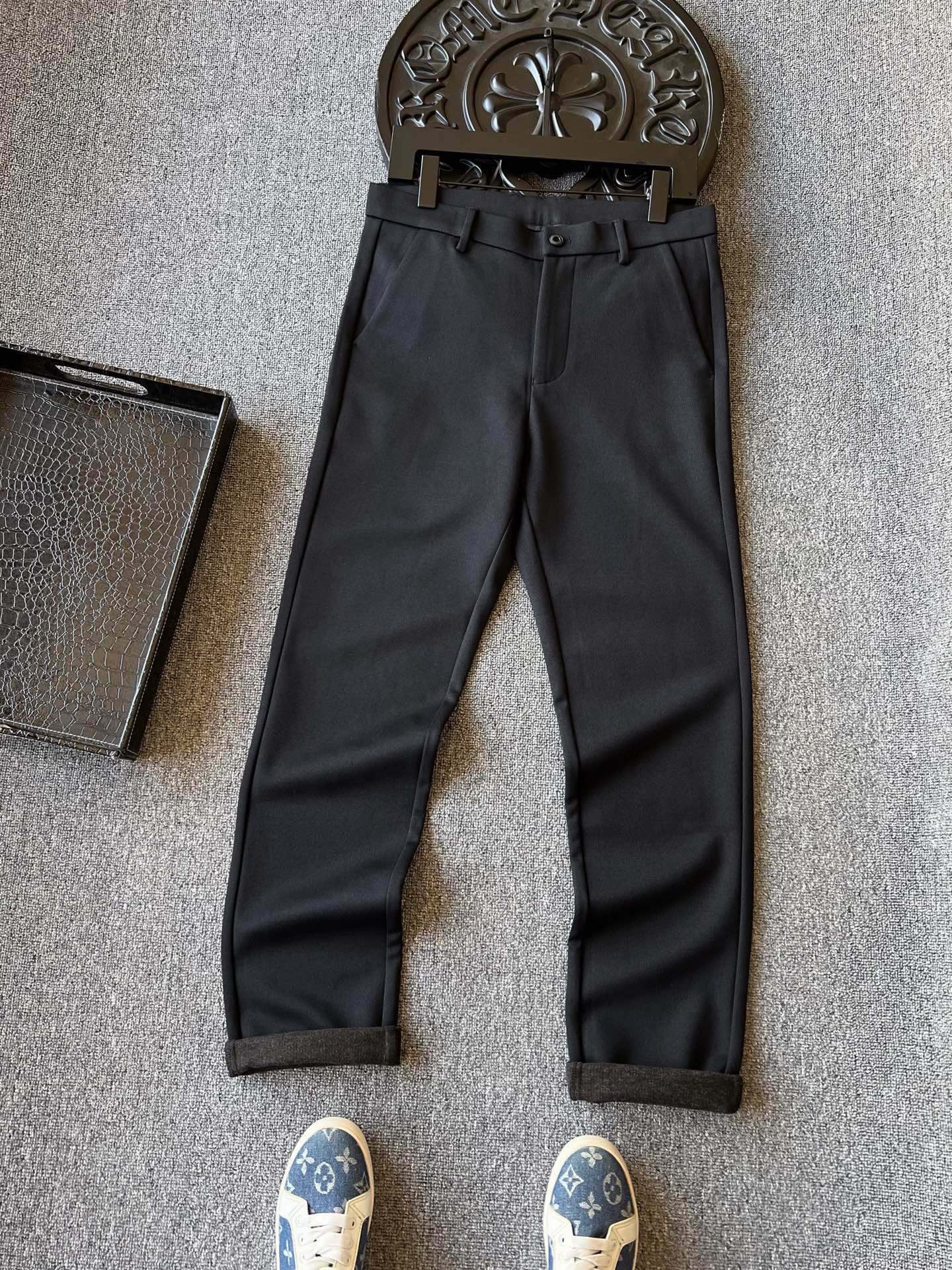 Dior Textured Cotton Casual Trousers