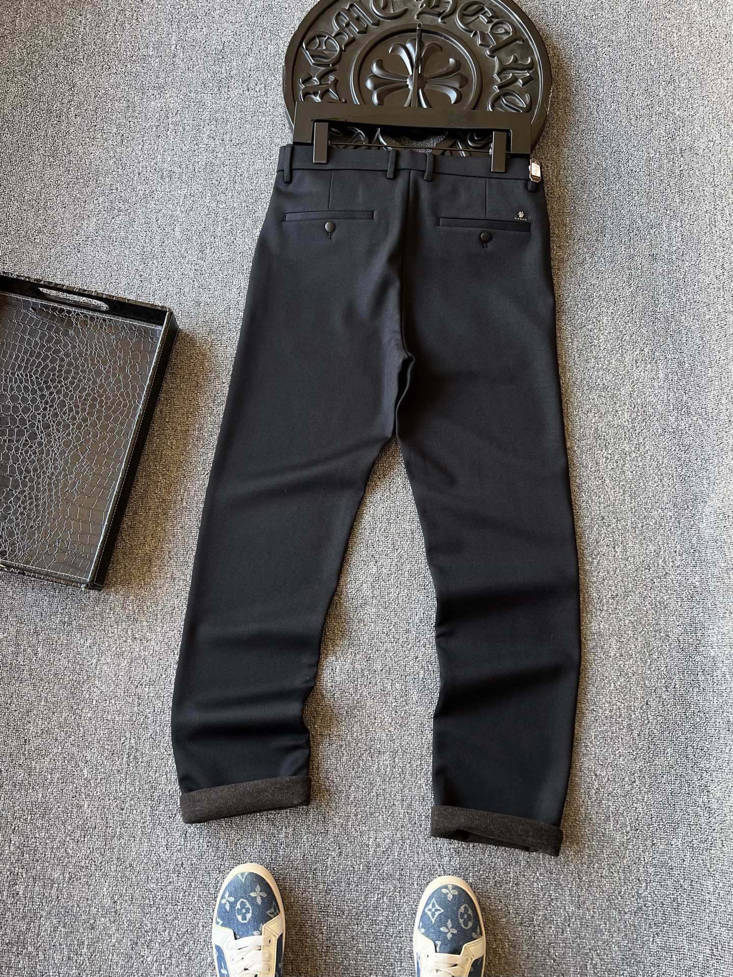 Dior Textured Cotton Casual Trousers