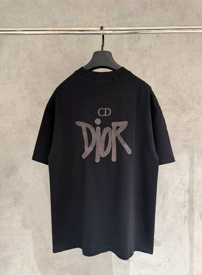 Dior Patch Embroidery Heavyweight T-Shirt