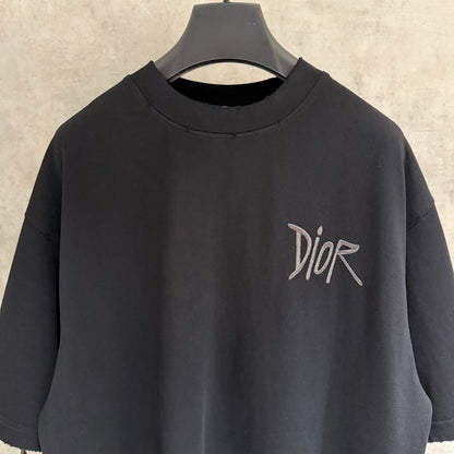 Dior Patch Embroidery Heavyweight T-Shirt