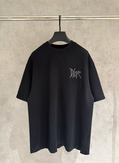 Dior Patch Embroidery Heavyweight T-Shirt