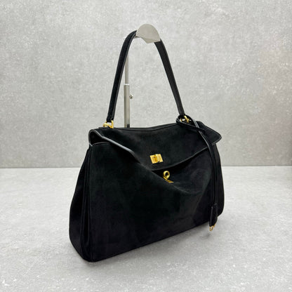 Balenciaga Rodeo Suede Medium Handbag