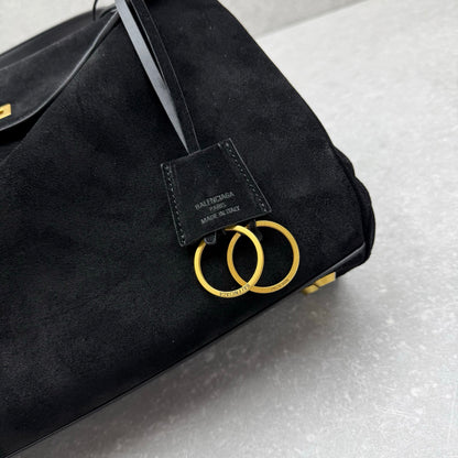 Balenciaga Rodeo Suede Medium Handbag