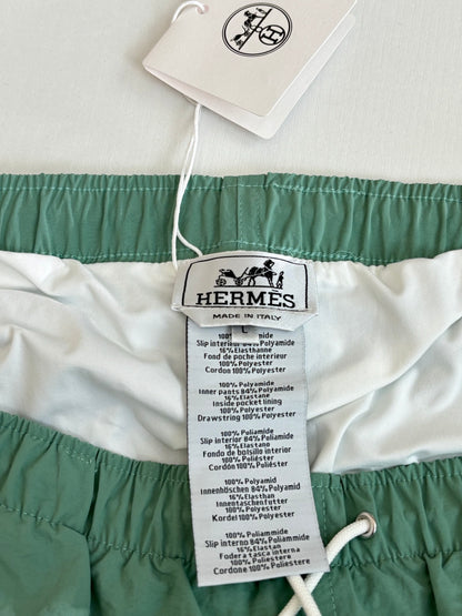 Hermès Embroidered Quick-Dry Beach Shorts