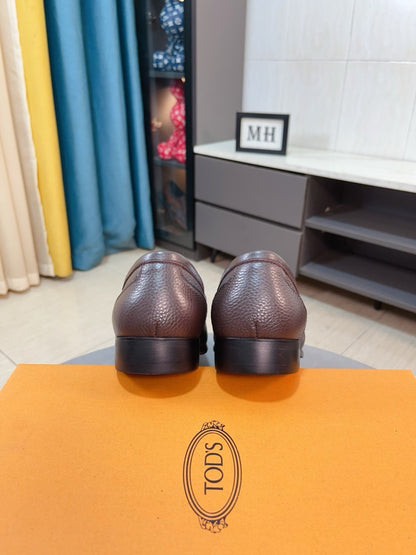 Tod's Embossed Leather Casual Loafers