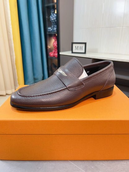 Tod's Embossed Leather Casual Loafers