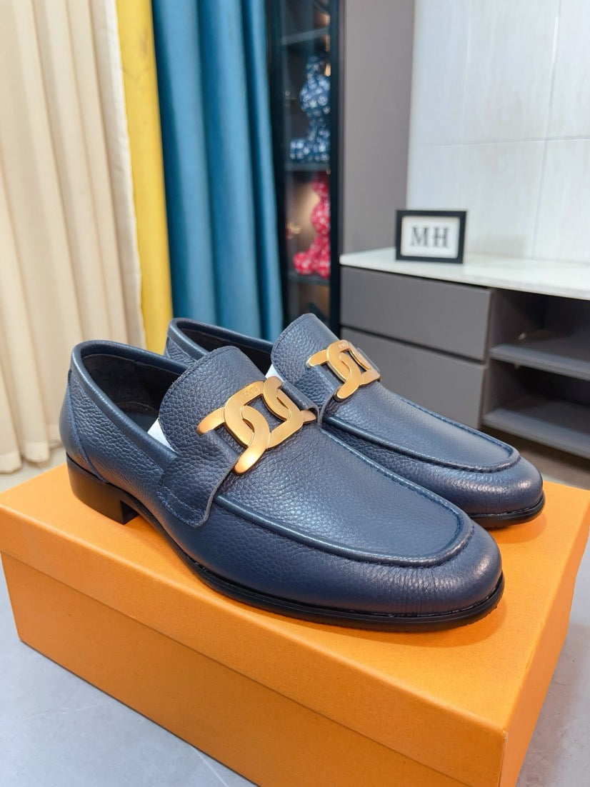 Tod's Embossed Leather Casual Loafers