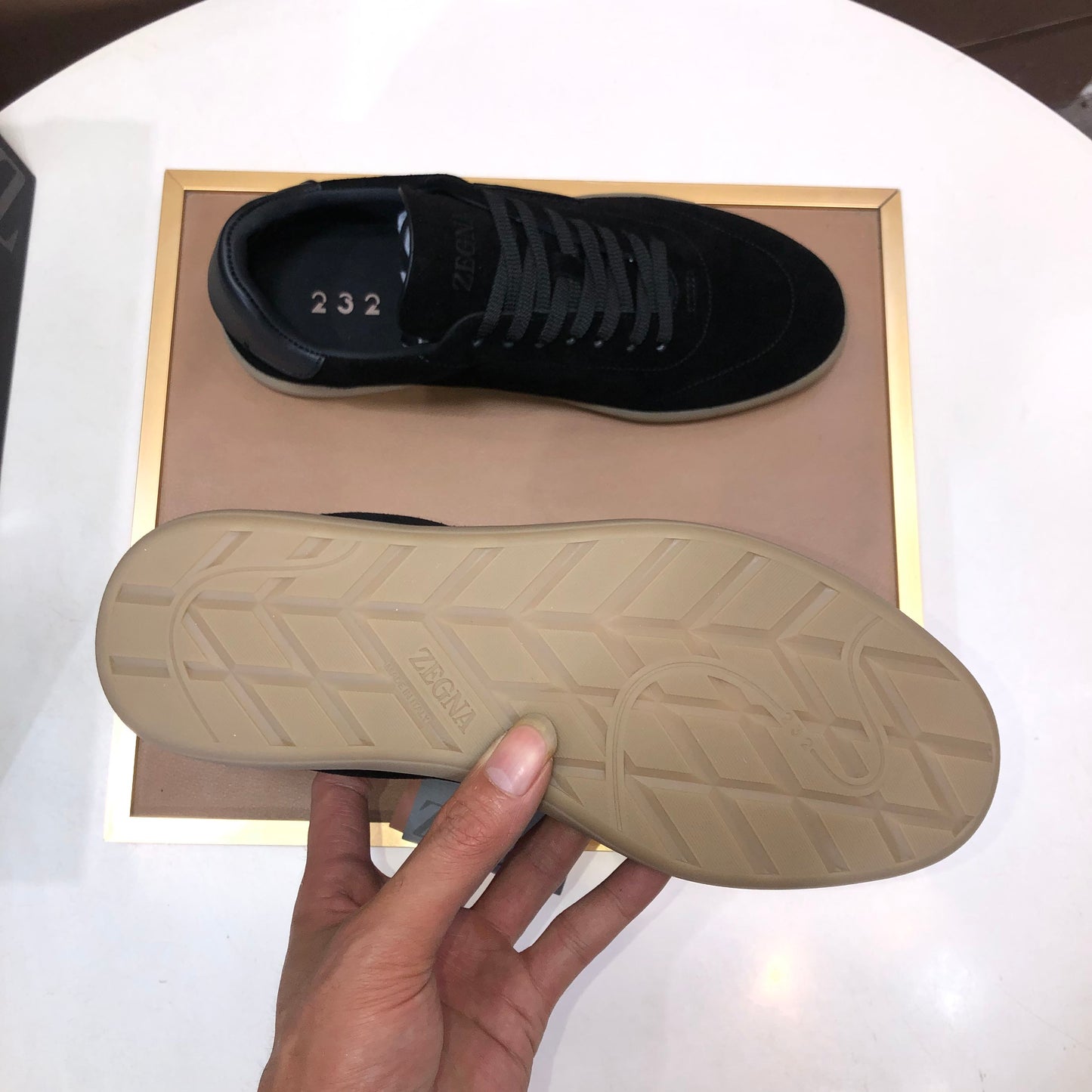 Zegna 232 Suede Sneakers