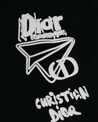 Dior Paper Plane Graffiti T-Shirt – 2026 Early Spring Collection