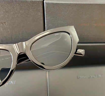 Saint Laurent YSL Gold Logo Acetate Sunglasses