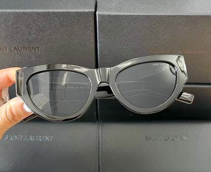 Saint Laurent YSL Gold Logo Acetate Sunglasses