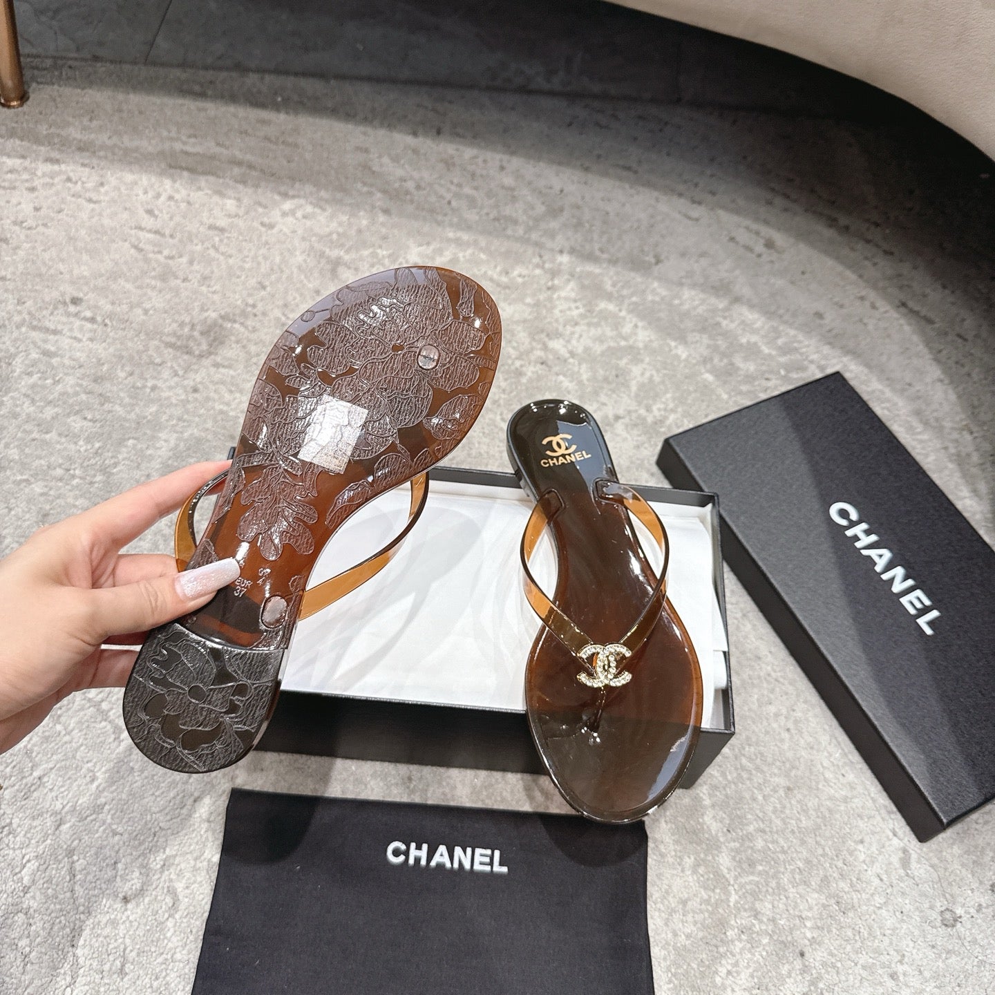 Chanel Double C Thong Sandals – 26P Collection