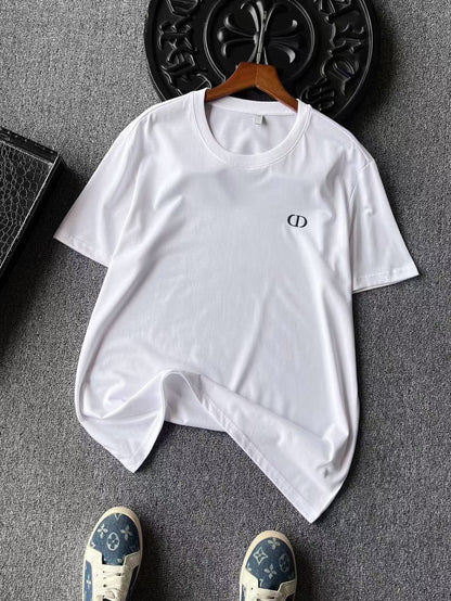 Dior CD Logo Silk T-Shirt – New Collection