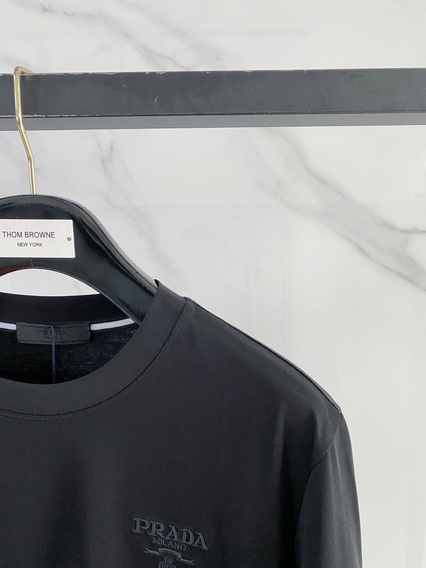 Prada Logo Mercerized Cotton T-Shirt – 2026SS