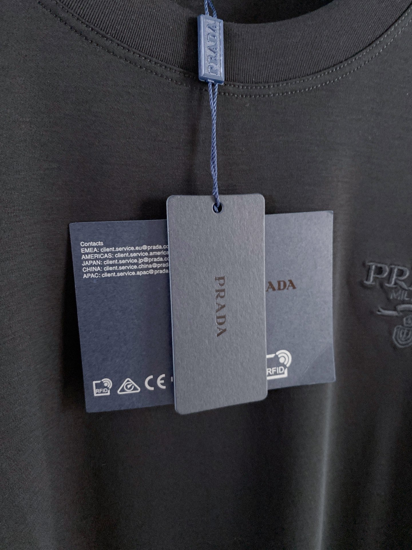 Prada Logo Mercerized Cotton T-Shirt – 2026SS