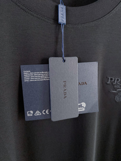Prada Logo Mercerized Cotton T-Shirt – 2026SS