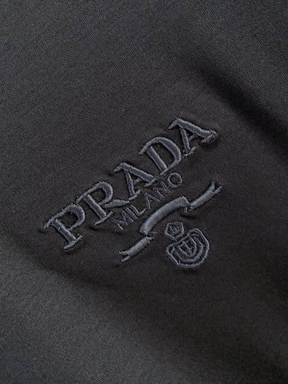Prada Logo Mercerized Cotton T-Shirt – 2026SS