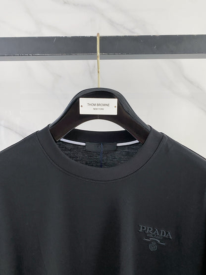 Prada Logo Mercerized Cotton T-Shirt – 2026SS