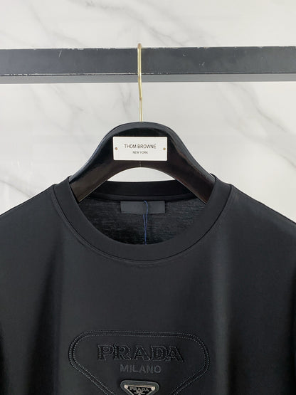 Prada Logo Mercerized Cotton T-Shirt – 2026SS