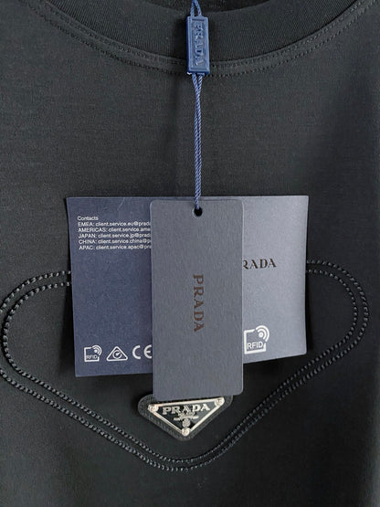 Prada Logo Mercerized Cotton T-Shirt – 2026SS
