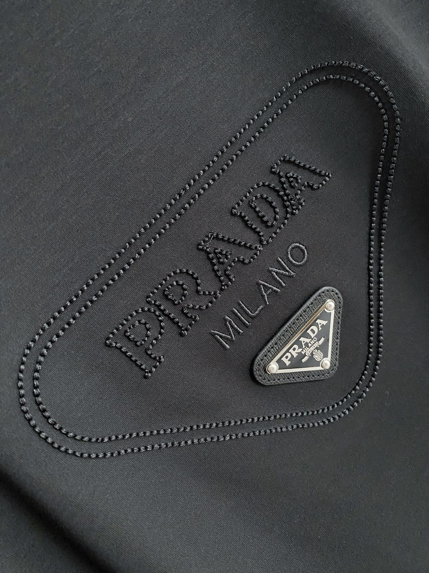 Prada Logo Mercerized Cotton T-Shirt – 2026SS