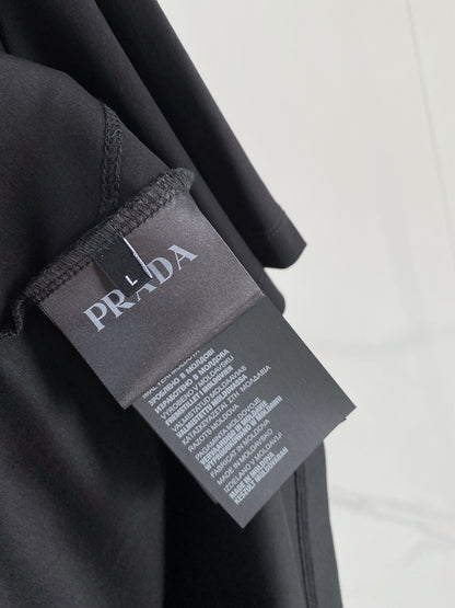 Prada Logo Mercerized Cotton T-Shirt – 2026SS