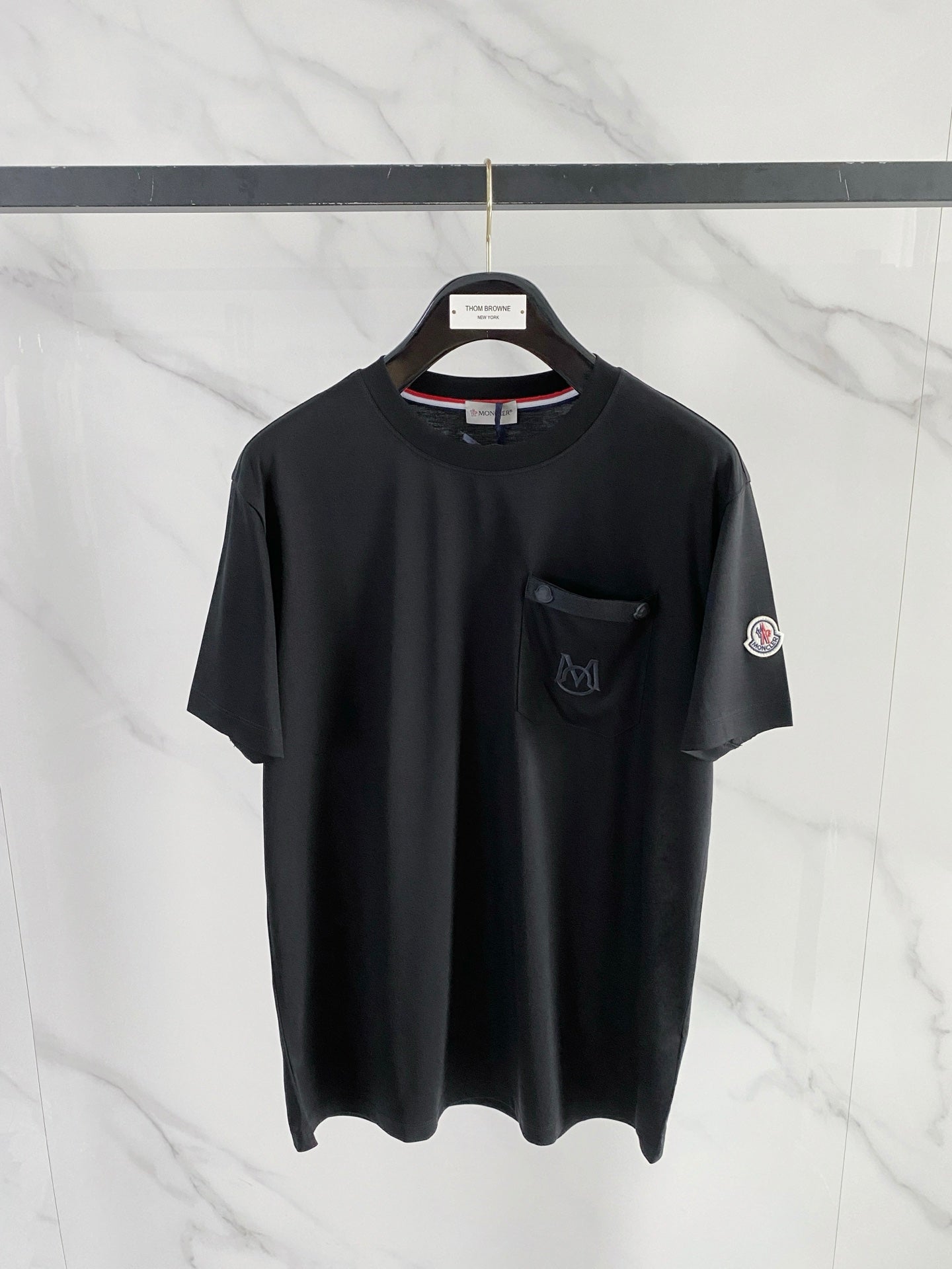 Moncler Logo Mercerized Cotton T-Shirt – 2026SS