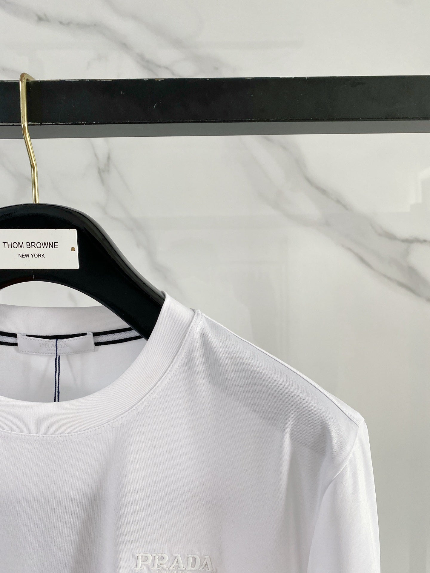 Prada Logo Mercerized Cotton T-Shirt – 2026SS