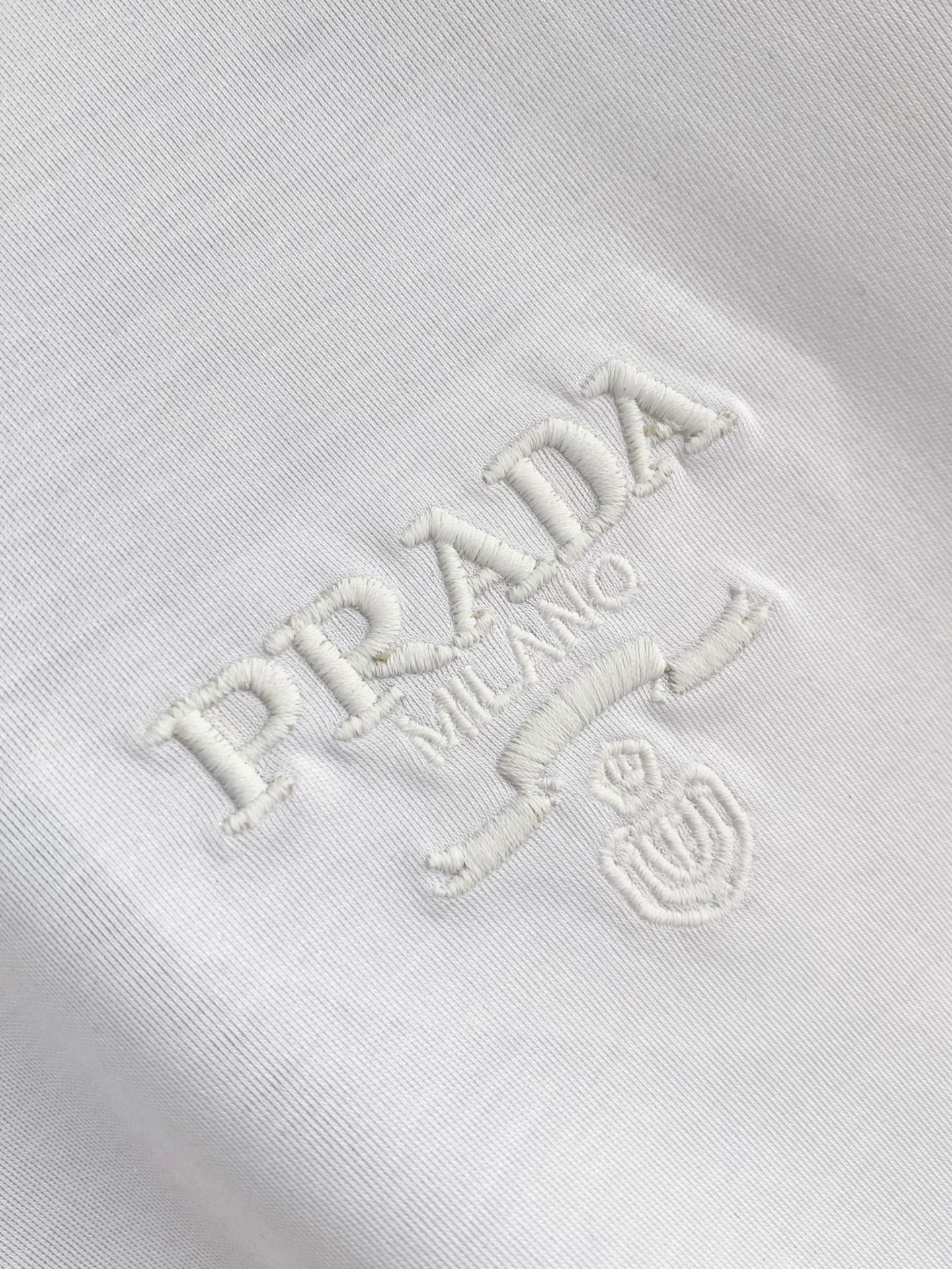Prada Logo Mercerized Cotton T-Shirt – 2026SS