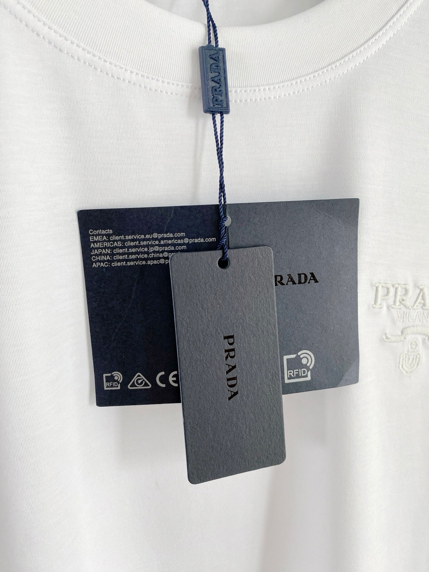Prada Logo Mercerized Cotton T-Shirt – 2026SS