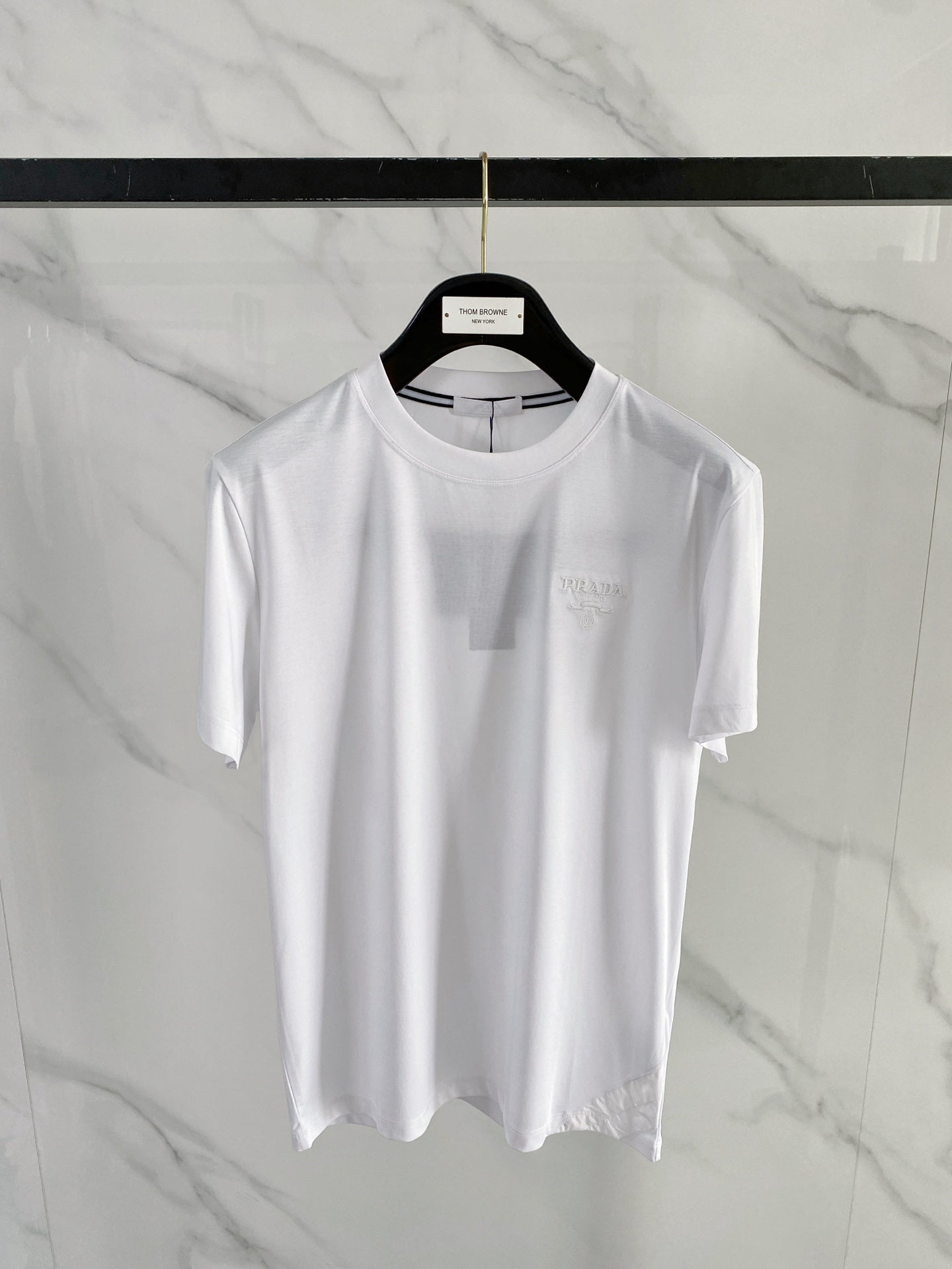 Prada Logo Mercerized Cotton T-Shirt – 2026SS