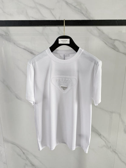 Prada Logo Mercerized Cotton T-Shirt – 2026SS