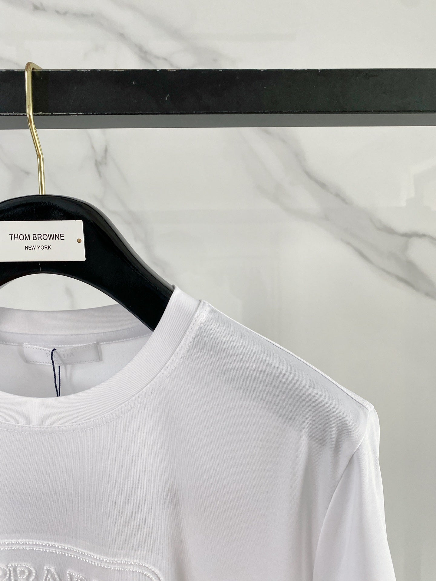 Prada Logo Mercerized Cotton T-Shirt – 2026SS