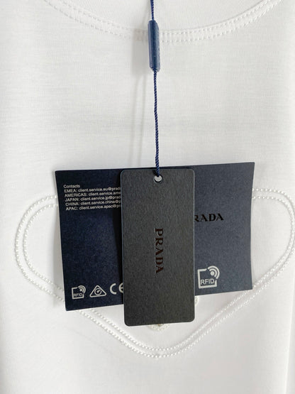 Prada Logo Mercerized Cotton T-Shirt – 2026SS
