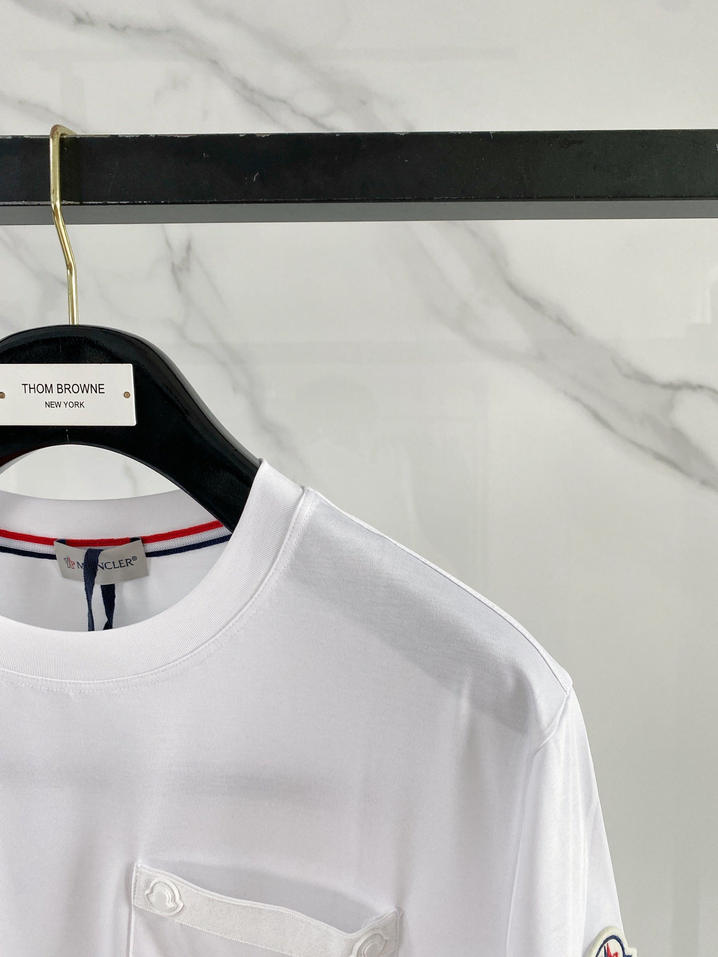 Moncler Logo Mercerized Cotton T-Shirt – 2026SS