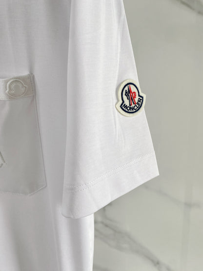 Moncler Logo Mercerized Cotton T-Shirt – 2026SS