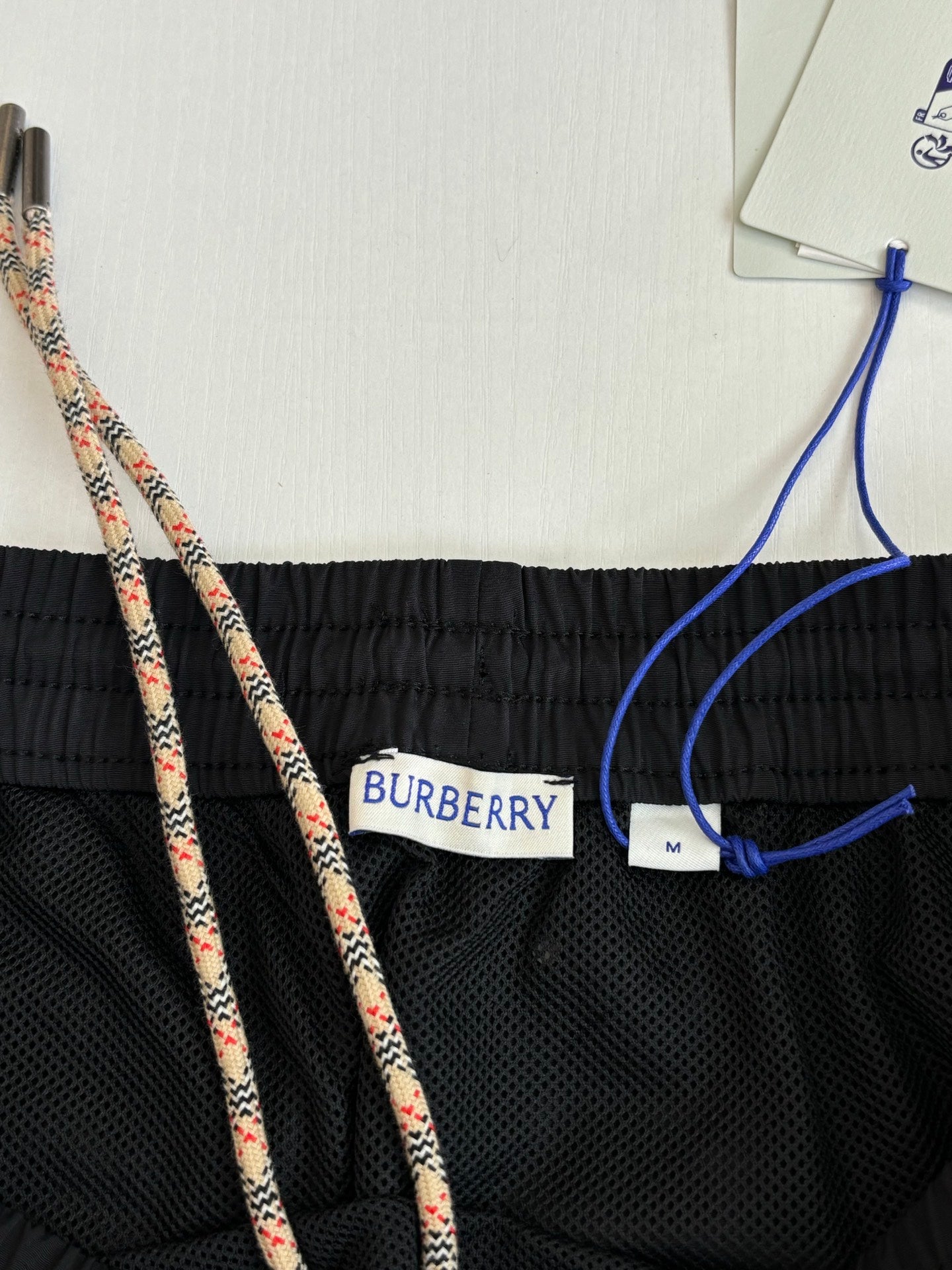 Burberry Nylon Side Check Drawstring Shorts