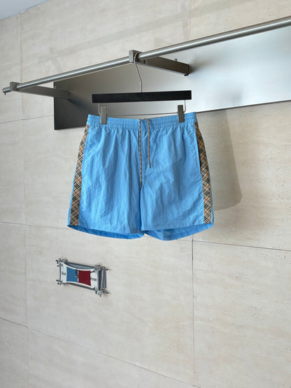 Burberry Nylon Side Check Drawstring Shorts
