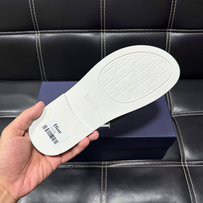 Dior Men's Pebbled Leather and Suede Slides – Spring/Summer Collection 2025