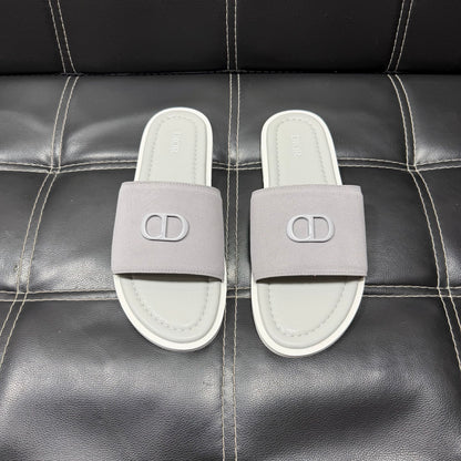 Dior Men's Pebbled Leather and Suede Slides – Spring/Summer Collection 2025