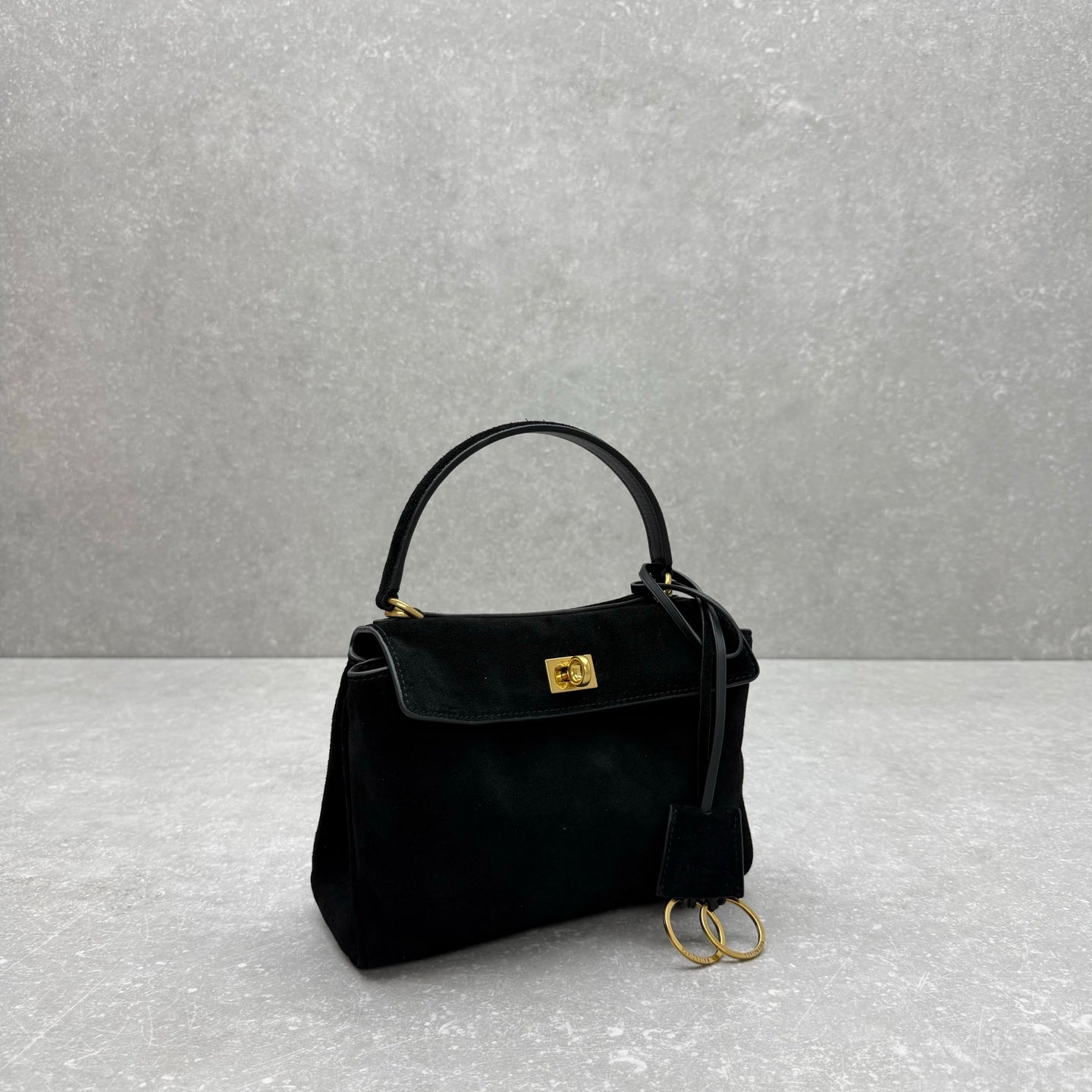 Balenciaga Rodeo Mini Suede Handbag