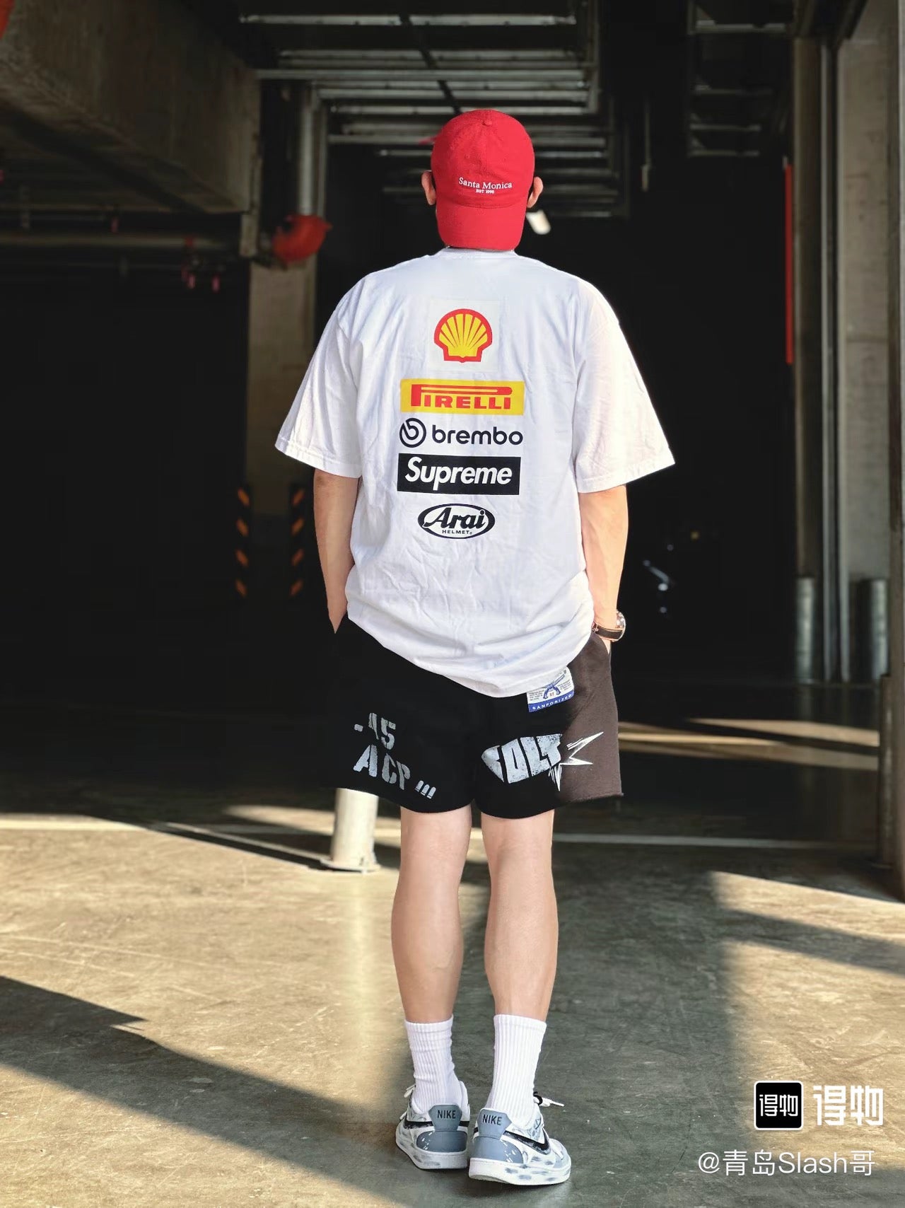 Supreme x DUCATI Logo Print Heavyweight T-Shirt
