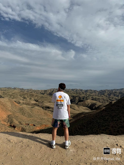 Supreme x DUCATI Logo Print Heavyweight T-Shirt