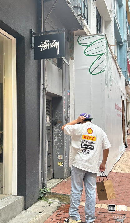 Supreme x DUCATI Logo Print Heavyweight T-Shirt