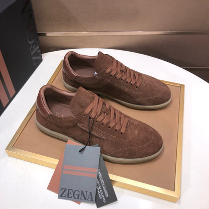 Zegna 232 Suede Sneakers