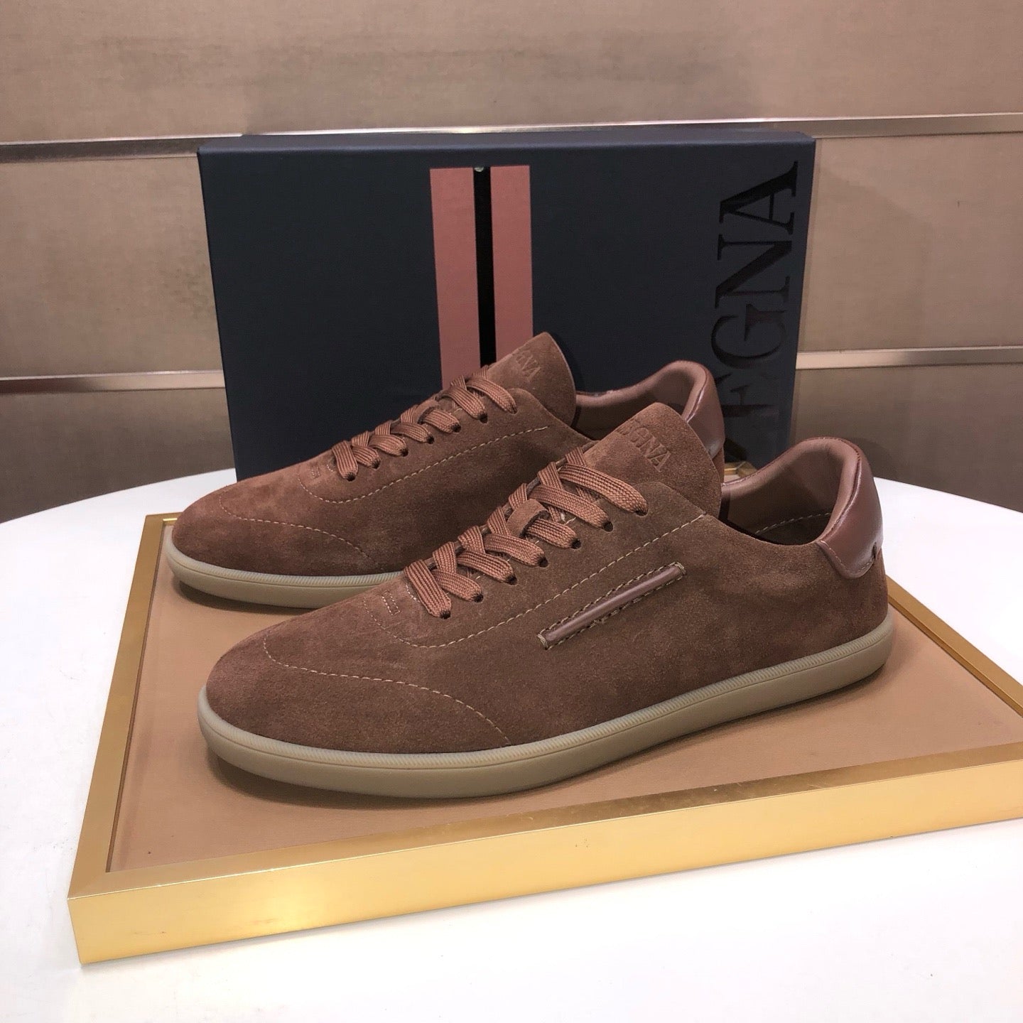 Zegna 232 Suede Sneakers